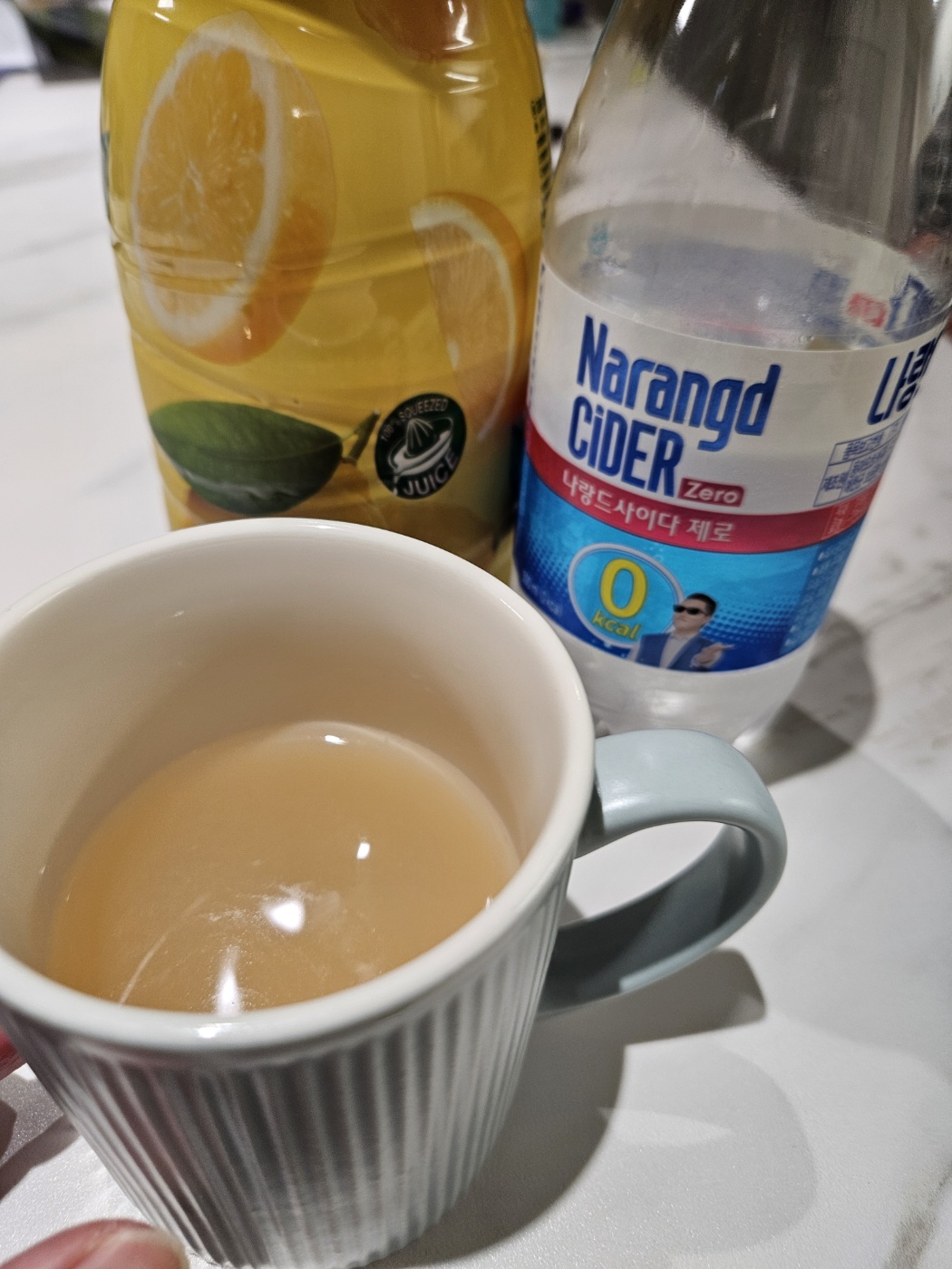 돈시몬 레몬착즙주스 + 나랑드사이다