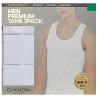 COTTON CLUB 면80수 탱크3매 95-105 ASIAN SIZE
