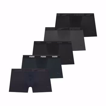 푸마 남성 미드 박서 브리프 5매
