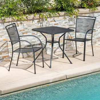 SUNVILLA 선빌라 철제 다이닝테이블 71X71X72CM