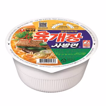 농심 육개장 사발면 86g x 24개