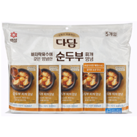 다담 바지락순두부찌개양념 140G X 5
