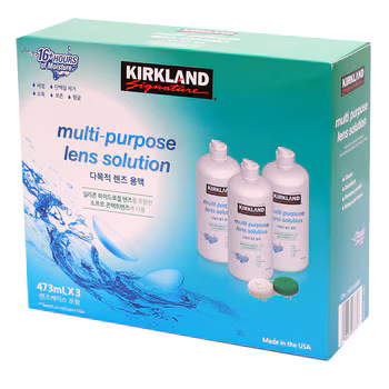 커클랜드 시그니춰 다목적 렌즈 관리용액 473ml x 3