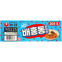 농심 배홍동 비빔면 137G X 20