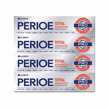 페리오 토탈 어드밴스드 치약 160g x 8개