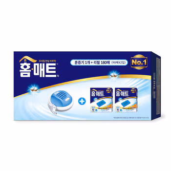 홈매트 세트 훈증기 1개+ 리필 180매