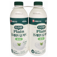 서울우유 무가당플레인요거트1LX2
