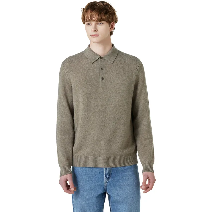 VINE 남성 캐시미어 폴로 S-XL ASIAN SIZE
