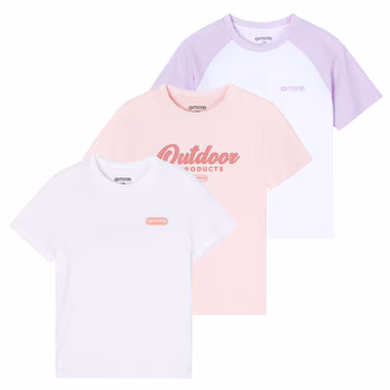 아웃도어프로덕트 아동 베이직 반팔 티셔츠 3매